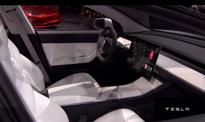 tesla3 interior