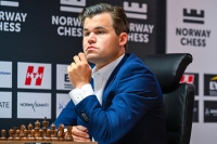 Magnus Carlsen under årets Norway Chess i Stavanger.