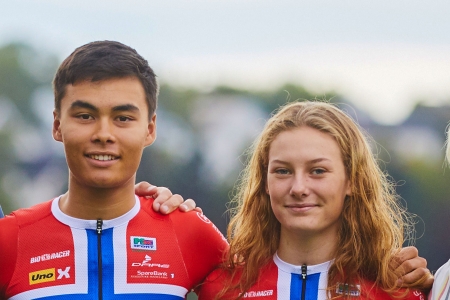 Sakarias Koller Løland og Natalie Irene Midtsveen fra Ringerike SK 