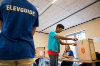 Skolevalget går av stabelen mandag og tirsdag. Bildet er fra Oslo Katedralskole i 2013.