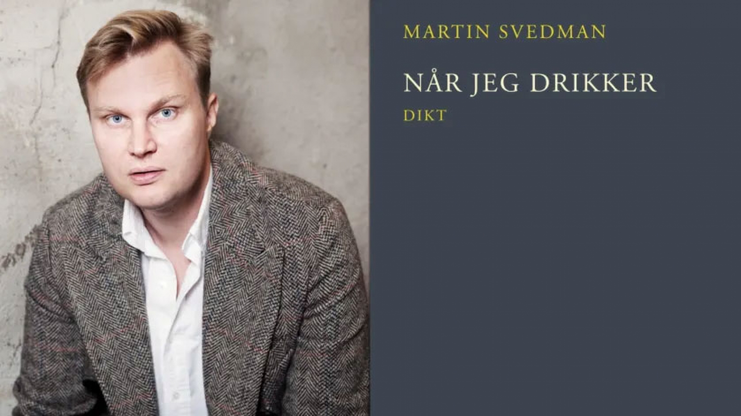 Martin Svedman debuterte med diktsamling i 2019 