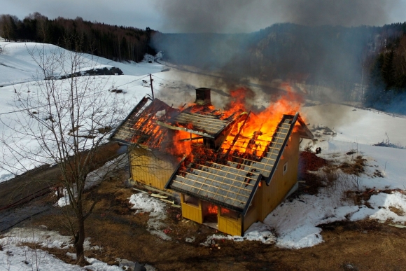 Brannøvelse i Kistefossveien