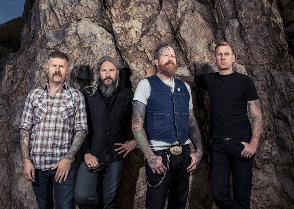 Bill Kelliher (fr.v.), Troy Sanders, Brent Hinds og Brann Dailor utgjør metallegendene Mastodon